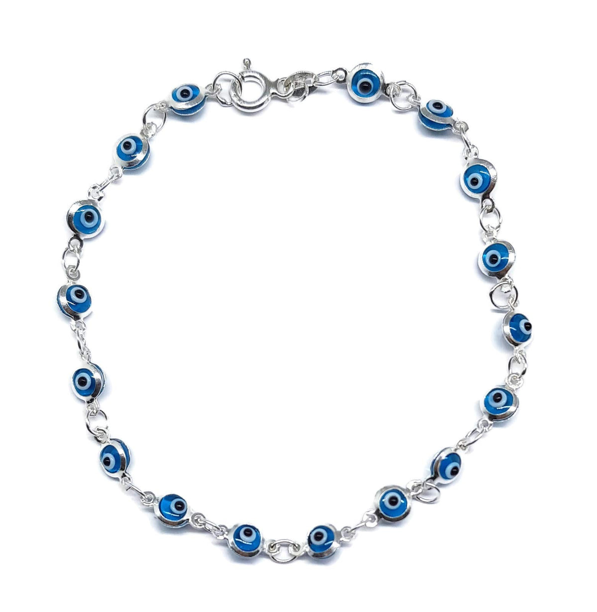 MYSTIC JEWELS by Dalia - Pulsera de Plata Mal de Ojo - 19cm