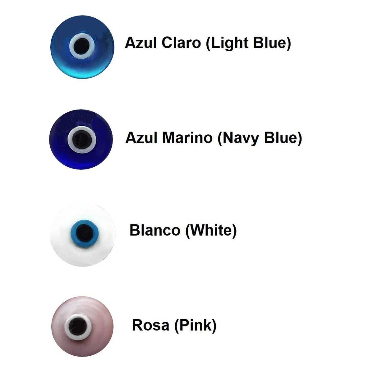 MYSTIC JEWELS - Pendientes Mal de Ojo turco pequeño en cristal - Plata de Ley 925