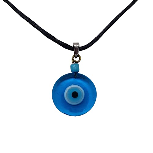 Collier mauvais œil bleu porte-bonheur, pendentif turc pour