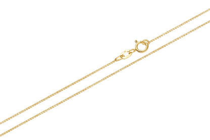 MYSTIC JEWELS – Cadena Grumet de Plata de Ley 925 | Collar Fino Barbado | 6 Medidas (40–70 cm) | Con Bolsa de Regalo (Dorada, 70 cm)