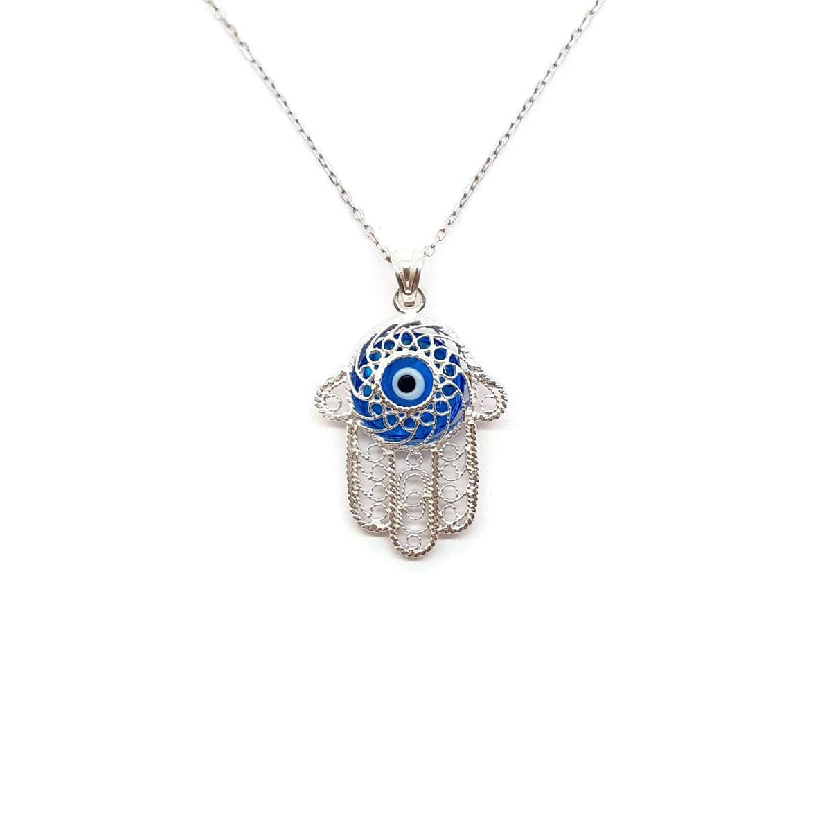 MYSTIC JEWELS by Dalia - Collar Filigrana con Ojo Turco Plata de Ley 925