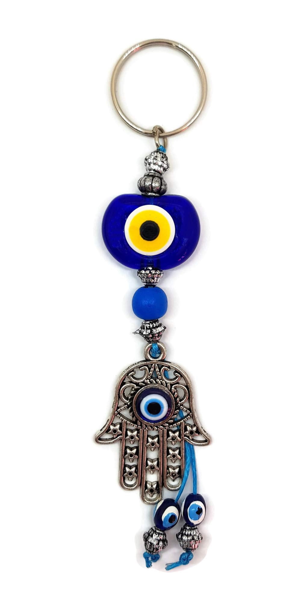 MYSTIC JEWELS - Llavero ojo turco Elefante - Amuleto Buene suerte - Good Luck Keychain - Para Regalar