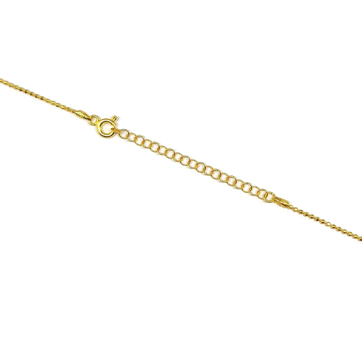 MYSTIC JEWELS - Collar de Mano de Fátima con Madre Perla Sintética en Plata de ley 925
