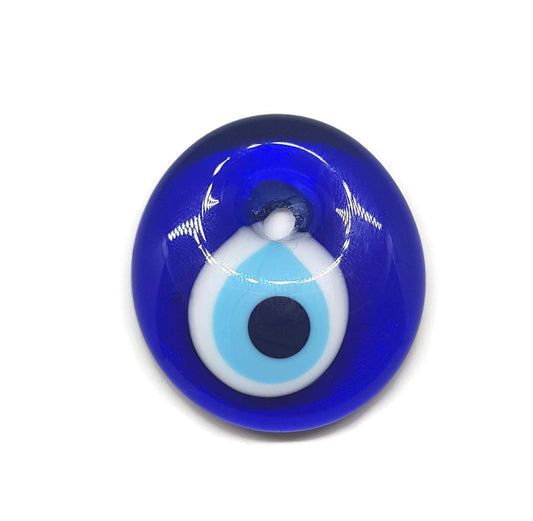 Ojo Turco para Colgar - contra Mal de Ojo para la Buena Suerte, 4cm diametro con Agujero