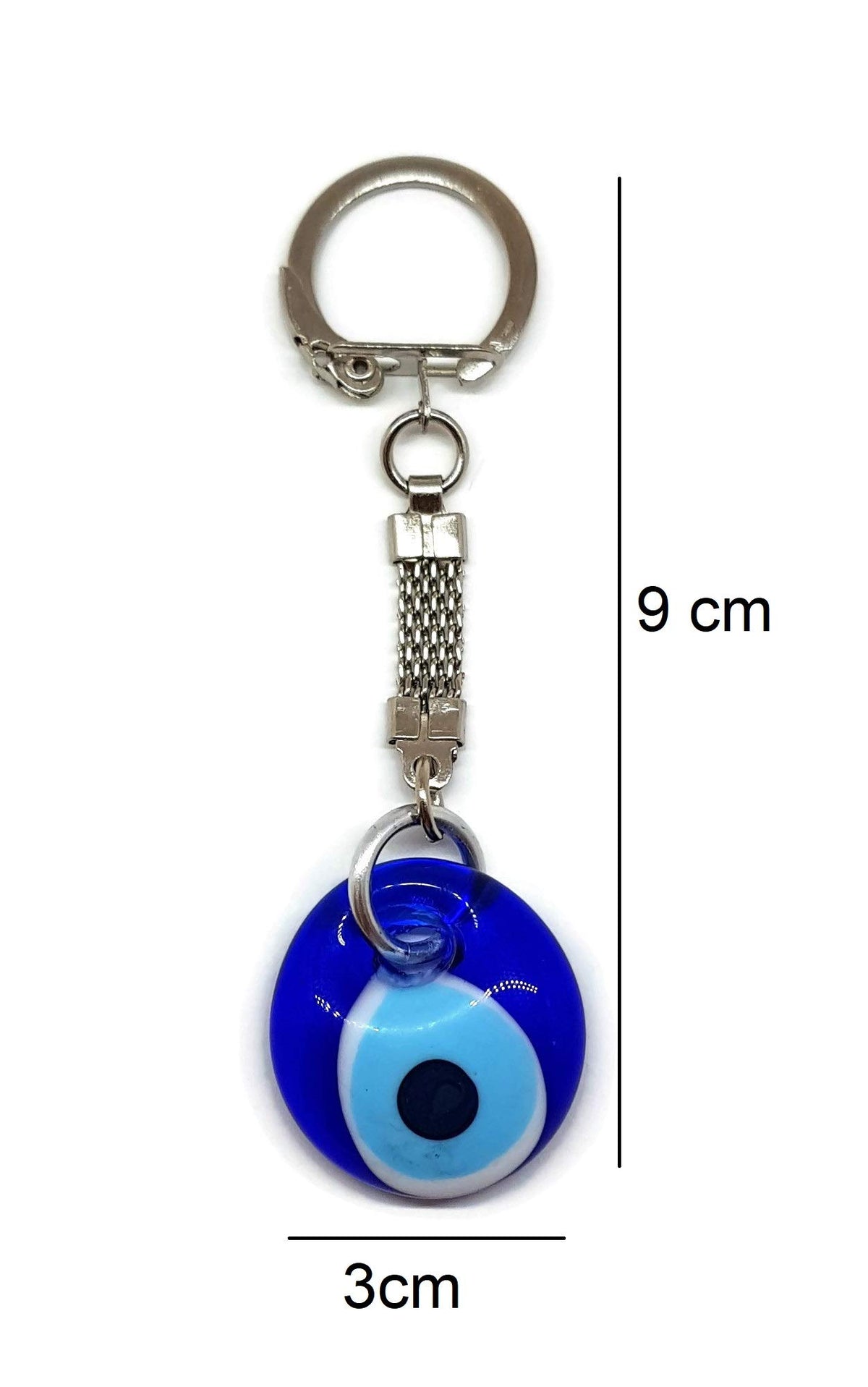 MYSTIC JEWELS - Llavero ojo turco en cristal