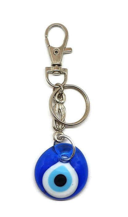 MYSTIC JEWELS - Llavero ojo turco en cristal (Mosquetón)