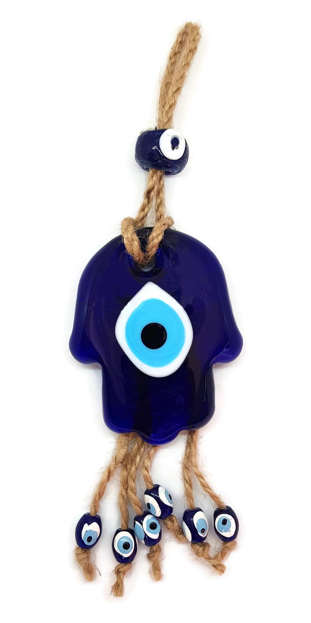 Mystic Jewels - Mano de Fatima con Ojo Turco en Cristal con Jude para Colgar