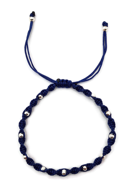MYSTIC JEWELS - Pulsera Kabbalah de Hilo de Colores con Bolas, Amuleto, protección Mal de Ojo, Buena Suerte, Good Luck