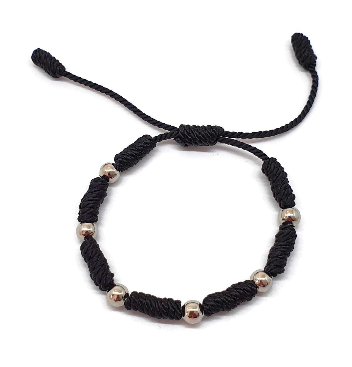 MYSTIC JEWELS by Dalia - Pulsera Kabbalah - cordón con Nudos de Hilo Rojo con Bolas - Unisex - Ajustable - protección de Mal de Ojo, Buena Suerte, Good Luck