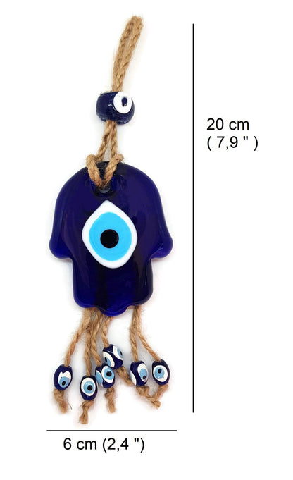Mystic Jewels - Mano de Fatima con Ojo Turco en Cristal con Jude para Colgar
