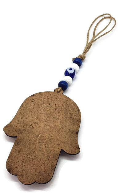 Mystic Jewels - Colgante Mano de Fatima con ojo turco para pared y evitar mal ojos en tu casa