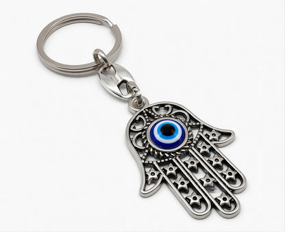 MYSTIC JEWELS By Dalia - Llavero Ojo Turco Mano de Fatima - Hamsa - Amuleto Buene Suerte - Good Luck Keychain - para Regalar