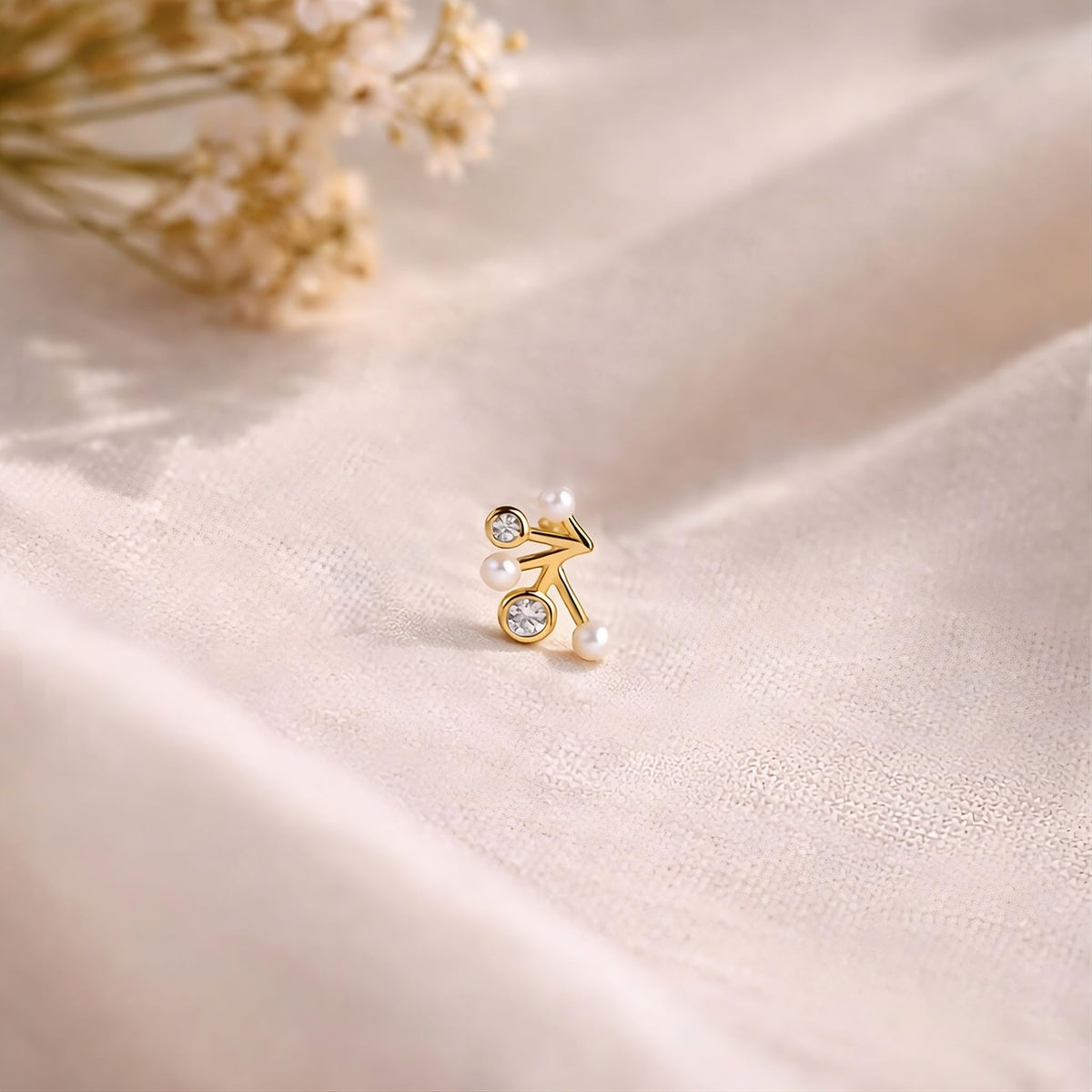 MYSTIC JEWELS - Pendientes de Plata de Ley 925 con Perlas, Diseño Minimalista, Cierre Mariposa, para Uso Diario, con Caja de Regalo