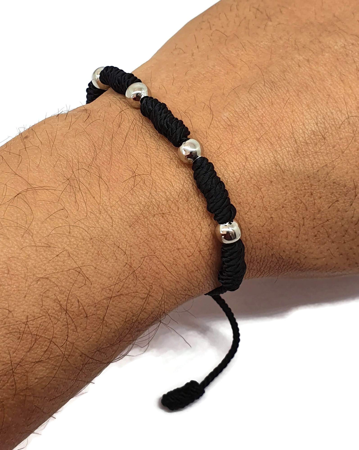 MYSTIC JEWELS by Dalia - Pulsera Kabbalah - cordón con Nudos de Hilo Rojo con Bolas - Unisex - Ajustable - protección de Mal de Ojo, Buena Suerte, Good Luck
