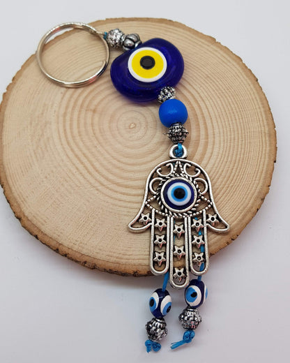 MYSTIC JEWELS - Llavero ojo turco Elefante - Amuleto Buene suerte - Good Luck Keychain - Para Regalar