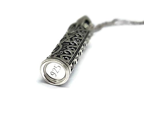 MYSTIC JEWELS by Dalia - 925 Sterling Silver Designed for Luck Mezuzah of Mesies Symbols with Silver Chain