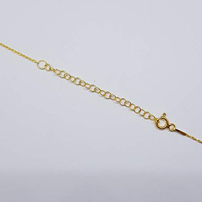 MYSTIC JEWELS By Dalia - Collier ras du cou en argent sterling 925 pour femme avec 5 cercles de 6 mm (doré)