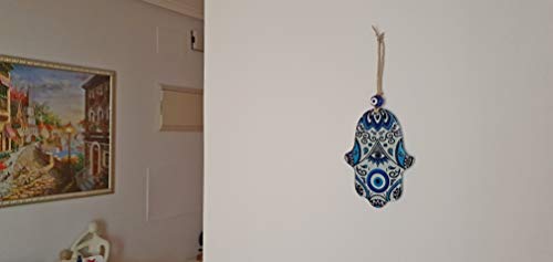 MYSTIC JEWELS - Crystal Hamsa (Hand of Fatima) Shaped Wall Ornament to Bring Health and Success Home (Color 1)