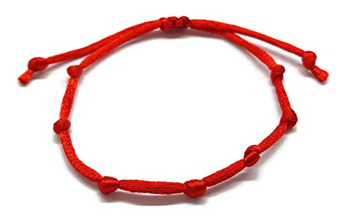 MYSTIC JEWELS by Dalia - Kabbalah Bracelet - Red Thread Cord - Unisex - Adjustable - Evil Eye Protection, Good Luck, Good Luck