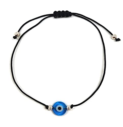 MYSTIC JEWELS Classic Good Luck Eye Bracelet with Red Thread to Give as a Gift (Black)