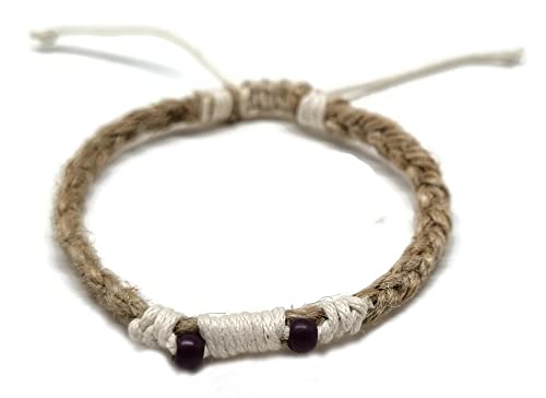 MYSTIC JEWELS - Jute thread bracelet | Handmade | Macrome for protection Evil eye and friendship | good luck with colors | Adjustable (Purple)