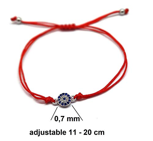 MYSTIC JEWELS Pulsera Clásico Ojo de la Buene Suerte con circonitas