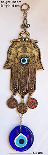 Mystic Jewels - Conception de maison de bénédiction Hamsa de la main de Fatima pour l'énergie, la chance et le succès