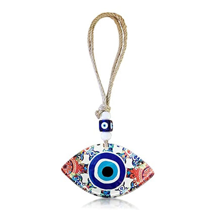 MYSTIC JEWELS - Evil Eye Crystal Wall Decoration Ornament (Turkish Eye) for Home, Lucky Amulet, Gift, Birthday (Model 4)