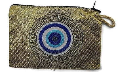 MYSTIC JEWELS - Monedero para Tarjetas, Llaves - diseño de Ojo para buene Suerte - Traditional (15x10cm) (Modelo 2)