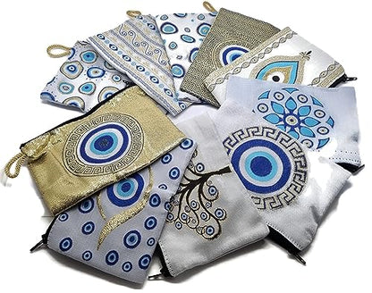 MYSTIC JEWELS - Wallet for Cards, Keys - Eye design for good luck - Traditional (15x10cm) (Model 8)