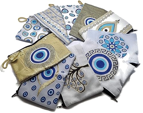 MYSTIC JEWELS - Wallet for Cards, Keys - Eye design for good luck - Traditional (15x10cm) (Model 3)