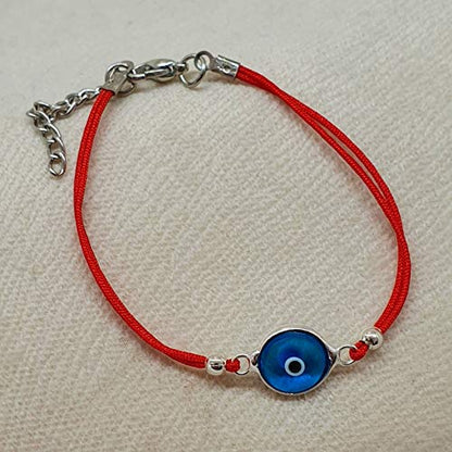 MYSTIC JEWELS par Dalia – Bracelet classique œil de bonne chance turc pour homme et femme (rouge)